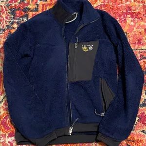 Navy blue mountain hardwear  jacket